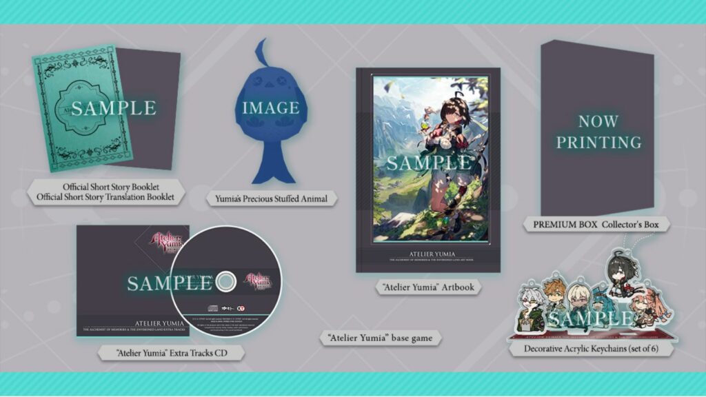 Exclusives inside the Atelier Yumia Premium Box Atelier Yumia Premium Box contents